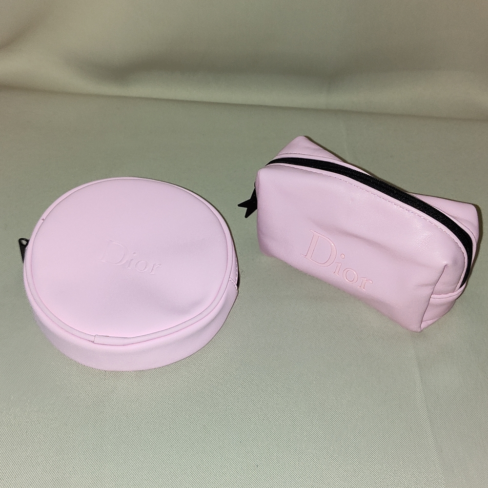 Dior Soft Pink Cosmetic Bag Set